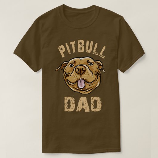 T-shirt Pitbull Papa (Design devant)