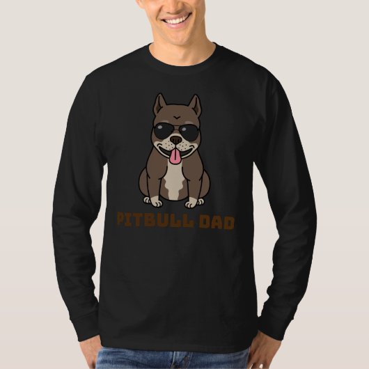 T-shirt Pitbull Papa (Devant)