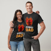 T-shirt Pitbull Papa Cool Funny Pitbull Chien (Unisexe)