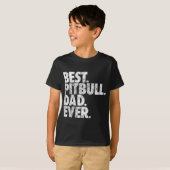 T-shirt Pitbull Papa - Meilleur Pitbull Papa Jamais Pittie (Devant entier)