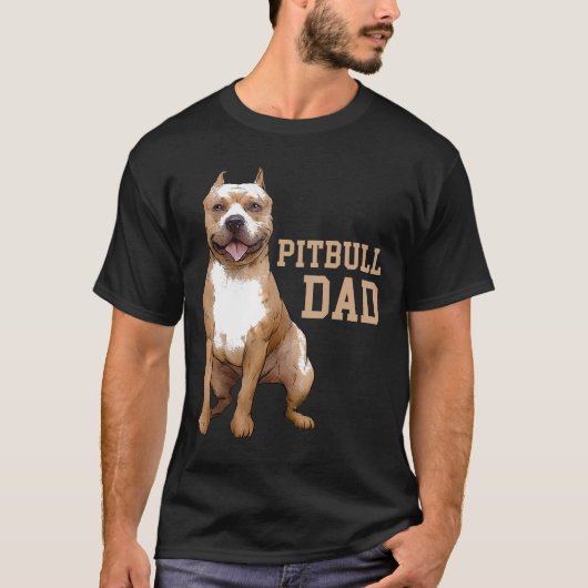 T-shirt Pitbull Papa Pittie Dog Bully Pit Bull Papa Pères (Devant)