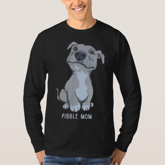 T-shirt Pitbull Pibble Maman Cadeau (Devant)