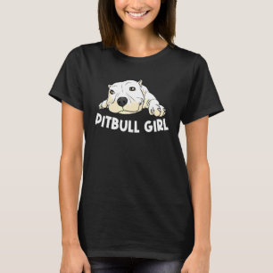 T-shirt Pitbull pour les filles Animaux de chiens de chien