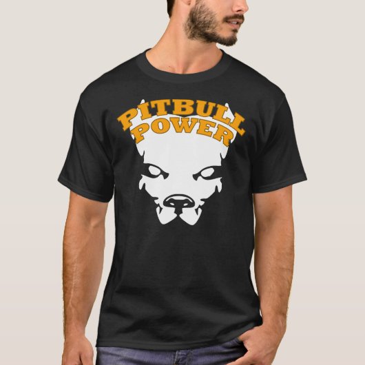 T-shirt Pitbull Power Fight Chien Kickboxing Boxing Mixed  (Devant)