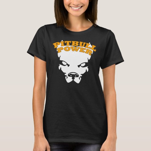 T-shirt Pitbull Power Fight Chien Kickboxing Boxing Mixed (Devant)