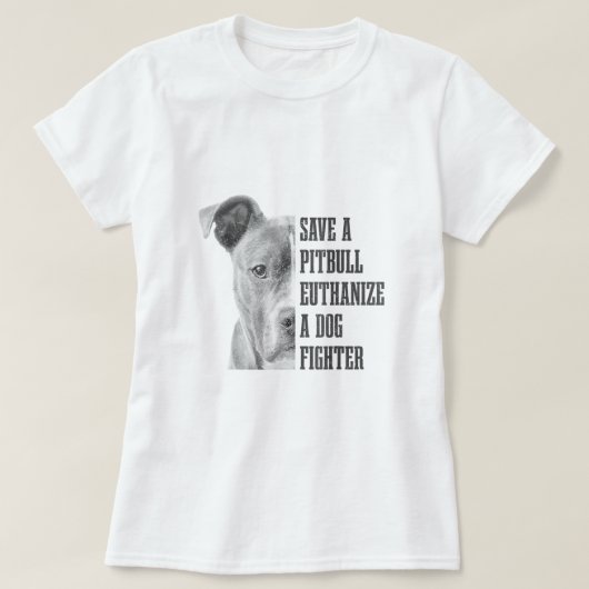 T-shirt Pitbull Sauvez Un Pitbull Drôle Chien Secourir Pit (Design devant)
