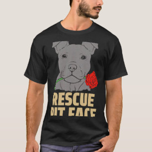 T-shirt Pitbull Secourt visage fâché mignon