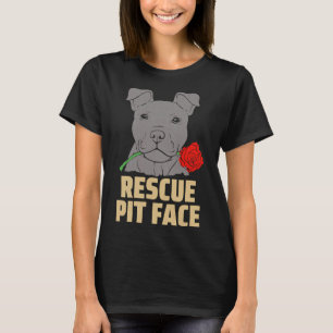 T-shirt Pitbull Secourt visage fâché mignon