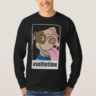 T-shirt Pitbull Selfie Animal Selfietime Amoureux des chie