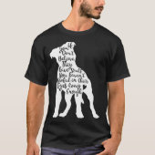 T-shirt Pitbull Soulles Secourt race Pit Bull Lover mou (Devant)