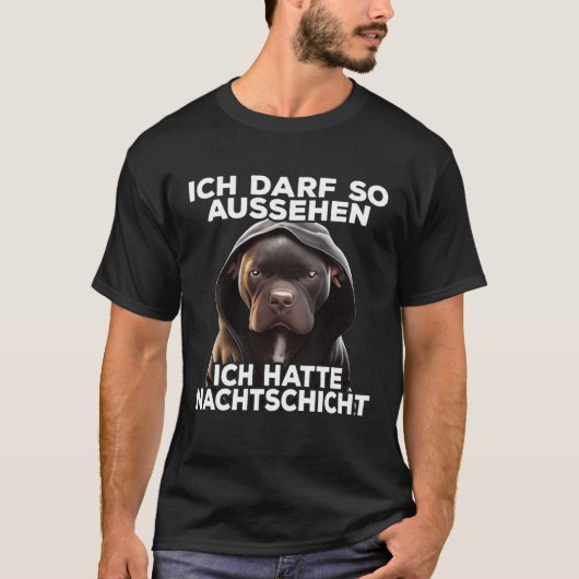 T-shirt Pitbull Spruch Lustig Geschenk I Ich hatte Nachtsc (Devant)