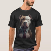 T-shirt Pitbull Surréalisme Style Pitbull (Devant)