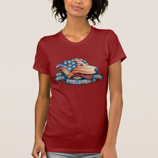 T-shirt Pitbull Terrier américain (Devant)