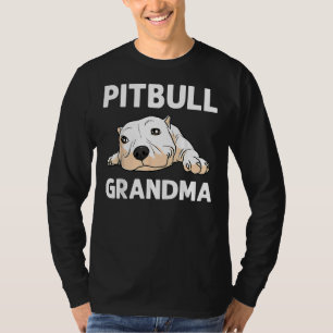 T-shirt Pitbulle drôle pour grand-mère femmes canine Chien
