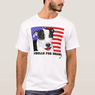 T-shirt Pitbulls pour Obama 2008