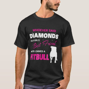 T-shirt Pitbulls sont la meilleure amie d'une fille Nouvea
