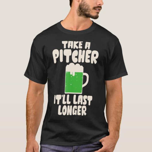 T-shirt Pitcher Of Beer St Patrick's Day Boisson (Devant)