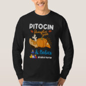 T-shirt Pitocin Pumpkin Spice & Babies OB RN Delivery Labo (Devant)