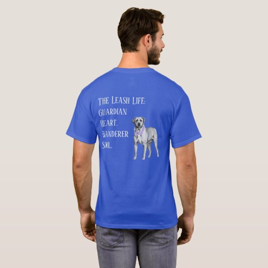 T-shirt Pitthound : Cœur Gardien (Dos entier)