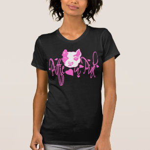 T-shirt Pittie dans le rose