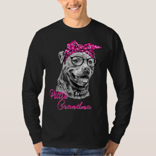 T-shirt Pittie Grand-mère American Pitbull Chien Maman