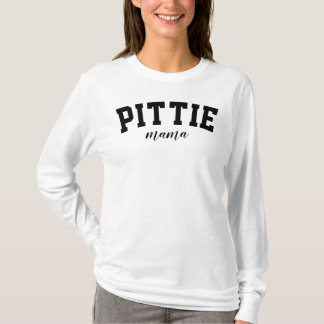 T-shirt Pittie Mama Pitbull Dog University Funny College