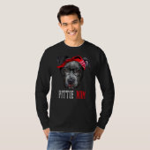 T-shirt Pittie Maman Pitbull Chien Fête des mères (Devant entier)