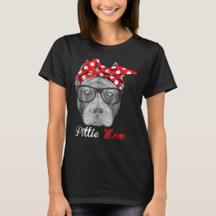 T-shirt Pittie Maman Pour Les Amoureux de les chiens Pitbu