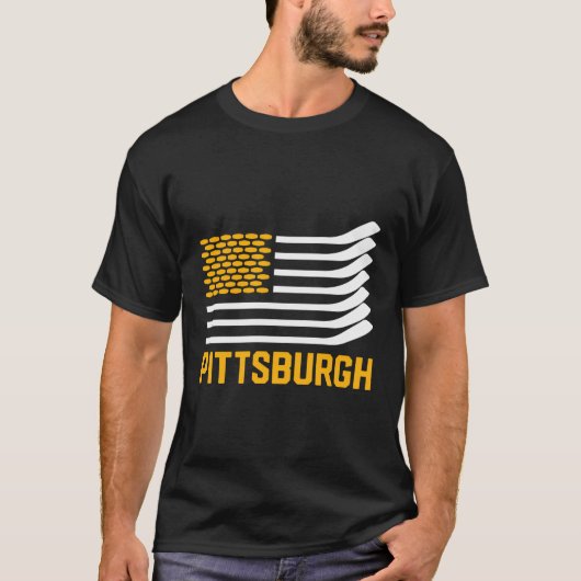 T-shirt Pittsburgh Hockey Est Américain (Devant)