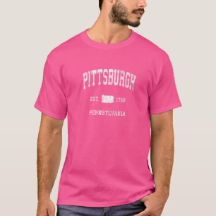 T-shirt Pittsburgh Pennsylvania Pa Sports sportifs Vintage