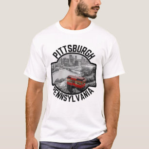 T-shirt Pittsburgh Pennsylvania Steel City Skyline Incline