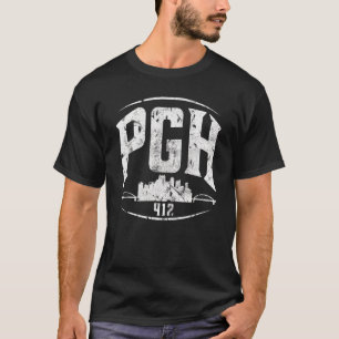 T-shirt Pittsburgh Pennsylvania Steel City Skyline Pgh Hom