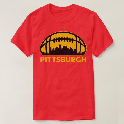 T-shirt Pittsburgh Skyline (Design devant)