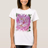 T-shirt Pivoine rose (Devant)
