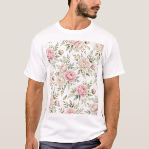 T-Shirt Pivoines Aquarelle