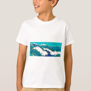 T-shirt PixDezines konen uehara vagues océaniques, 上原