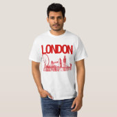 T-shirt PixDezines london/citiscape/sketched (Devant entier)