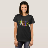 T-shirt PixDezines paris, tour eiffel/do-it-yourself polic (Devant entier)