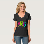 T-shirt PixDezines paris, tour eiffel/do-it-yourself polic (Devant entier)