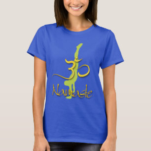T-shirt PixDezines Pose de tête/ Namaste/ Om