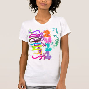 T-shirt PixDezines Seniors 2011+Papillons