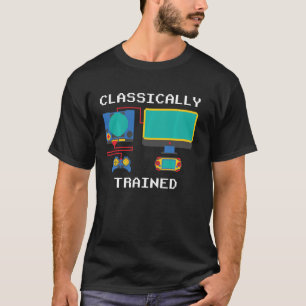 T-shirt Pixe De Jeu De Télévision Classique Formé Funny Re