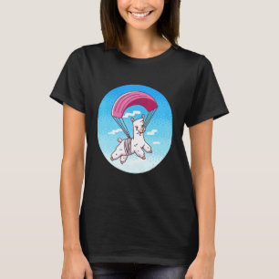 T-shirt Pixel Alpaca Skydiving