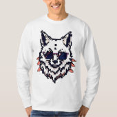 T-shirt Pixel Arctic Fox (Devant)
