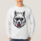 T-shirt Pixel Arctic Wolf (Devant)