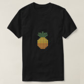 T-shirt Pixel Art Ananas Design simple (Design devant)