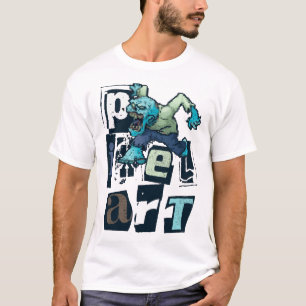 T-shirt Pixel art et monstre