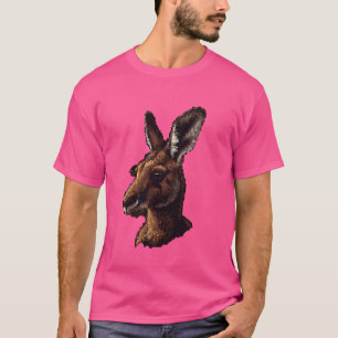 T-shirt Pixel Art Lover - Kangaroo Papa Maman