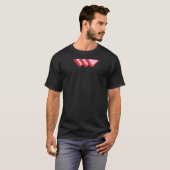 T-shirt Pixel Art Trois Coeurs Style de jeu vidéo (Devant entier)