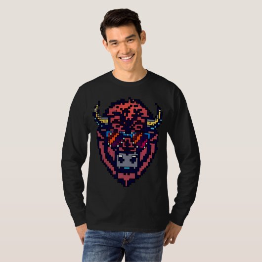 T-shirt Pixel Bison (Devant entier)